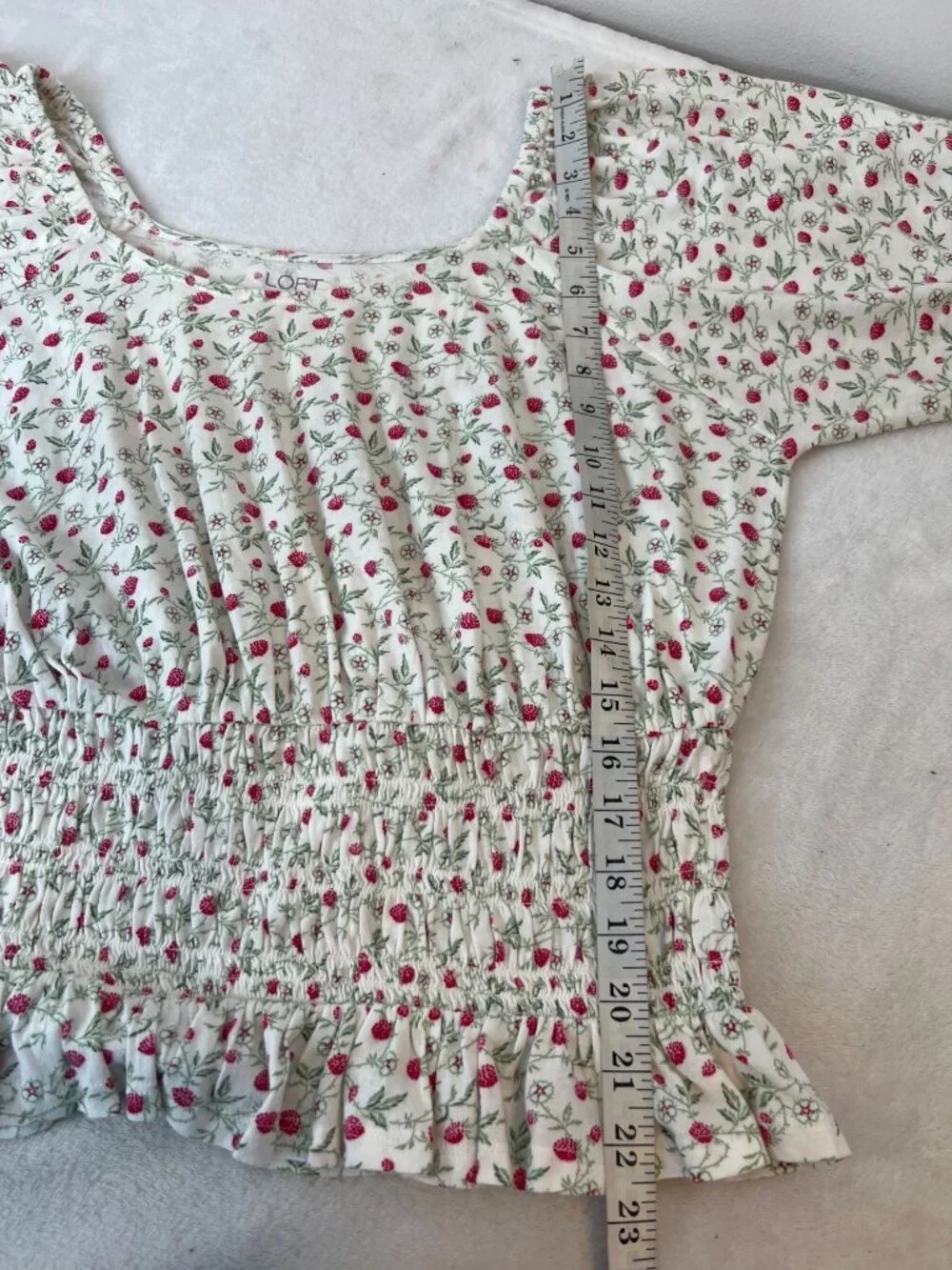 LOFT raspberry blouse